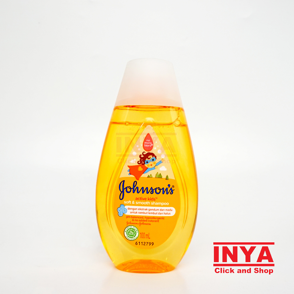 Johnson Active Kids Soft &amp; Smooth Shampoo 100ml - Shampo Bayi