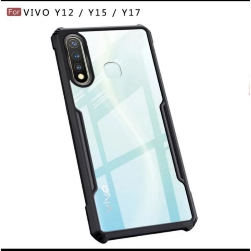 Case Vivo Y20 2021 Y12s Y30 Y15s 2021 Y01 Y17 Y12 Y15 Y12 Y11 4G Casing Fusion Armor Acrylic Anticrack Xundd Armor Shockproof