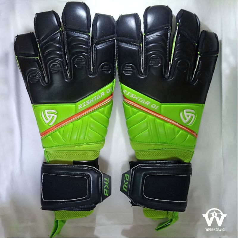 Sarung Tangan Kiper TKB RISHTAR FINGERTIP (GREEN-BLACK)