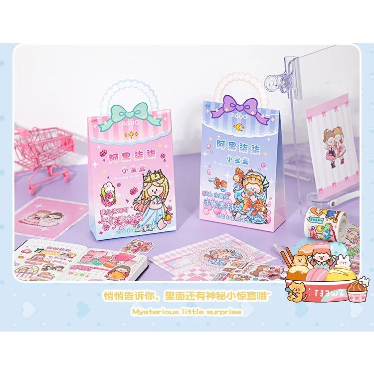 Gantungan Kunci Akrilik Keychain Transparan Sticker Lucu Gemas Kawaii Korea