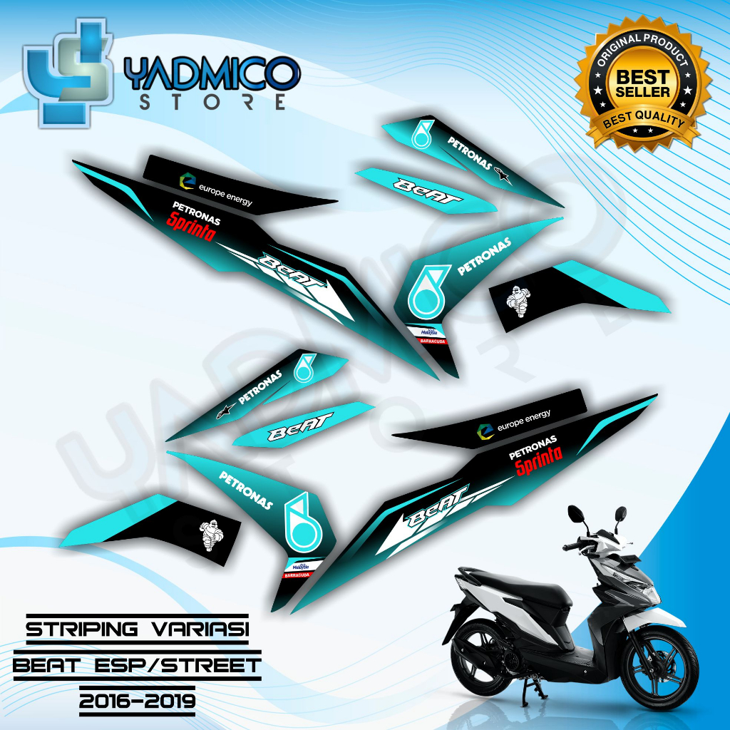 Striping Beat Esp - Stiker Striping Beat Esp Variasi - Striping Hologram Beat Esp / Beat Street 2016