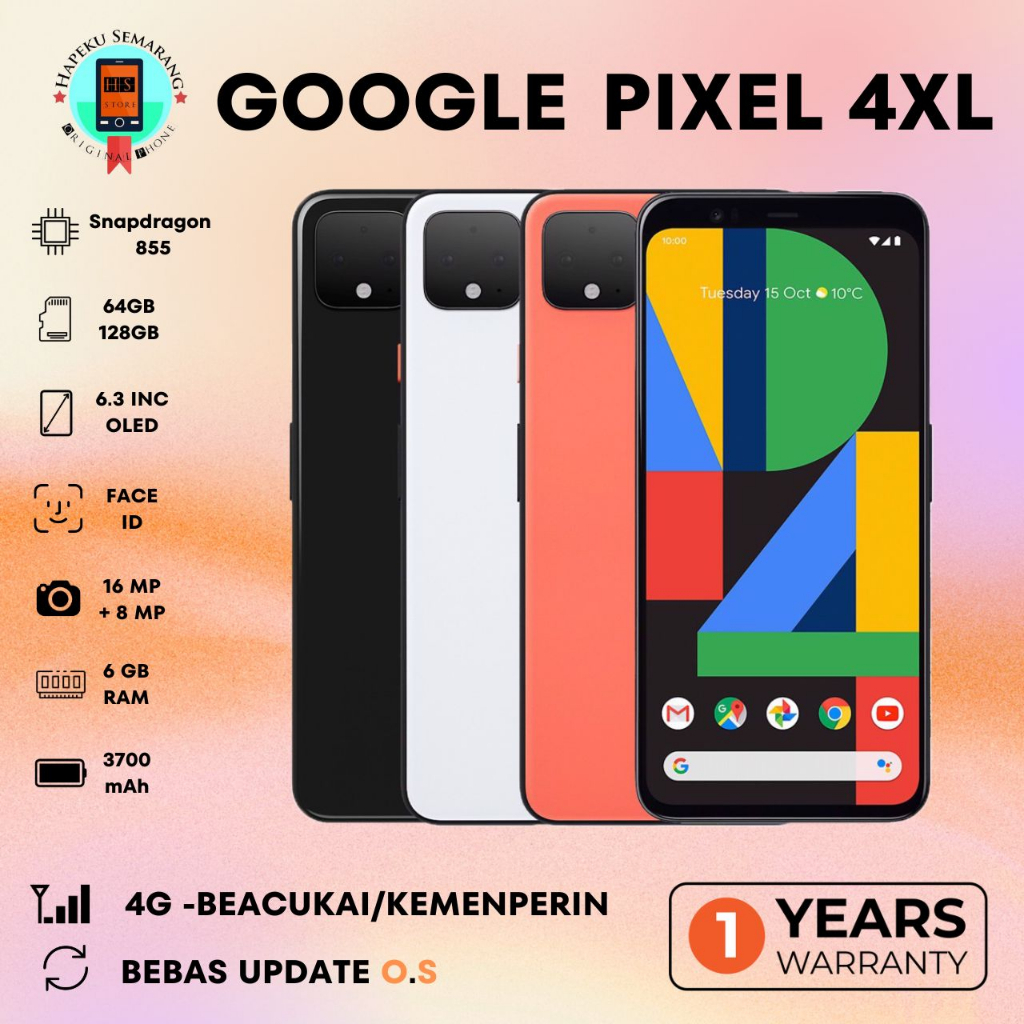 Pixel 4 XL 6/64GB Super Mulus Like New Murah Istimewa Bergaransi Pixel 4xl