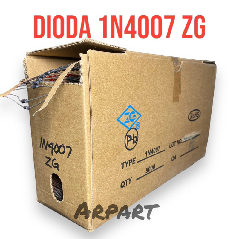 dioda 1n4007 in4007 zg kaki tebal