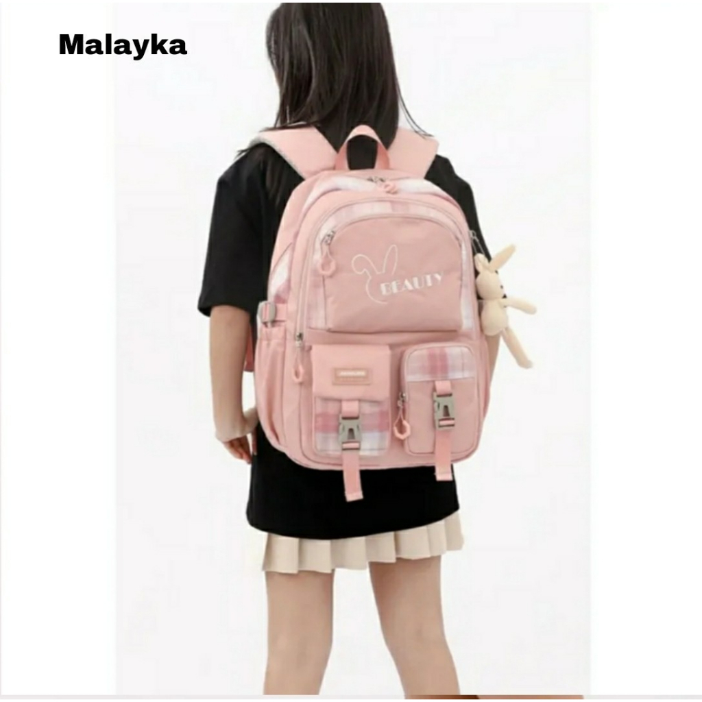 NIQABIS Tas Ransel Anak Sekolah Perempuan SD SMP BEAUTY