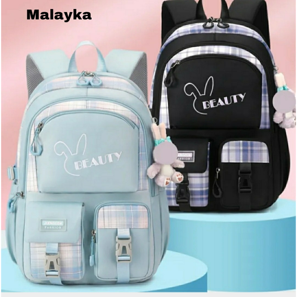 NIQABIS Tas Ransel Anak Sekolah Perempuan SD SMP BEAUTY