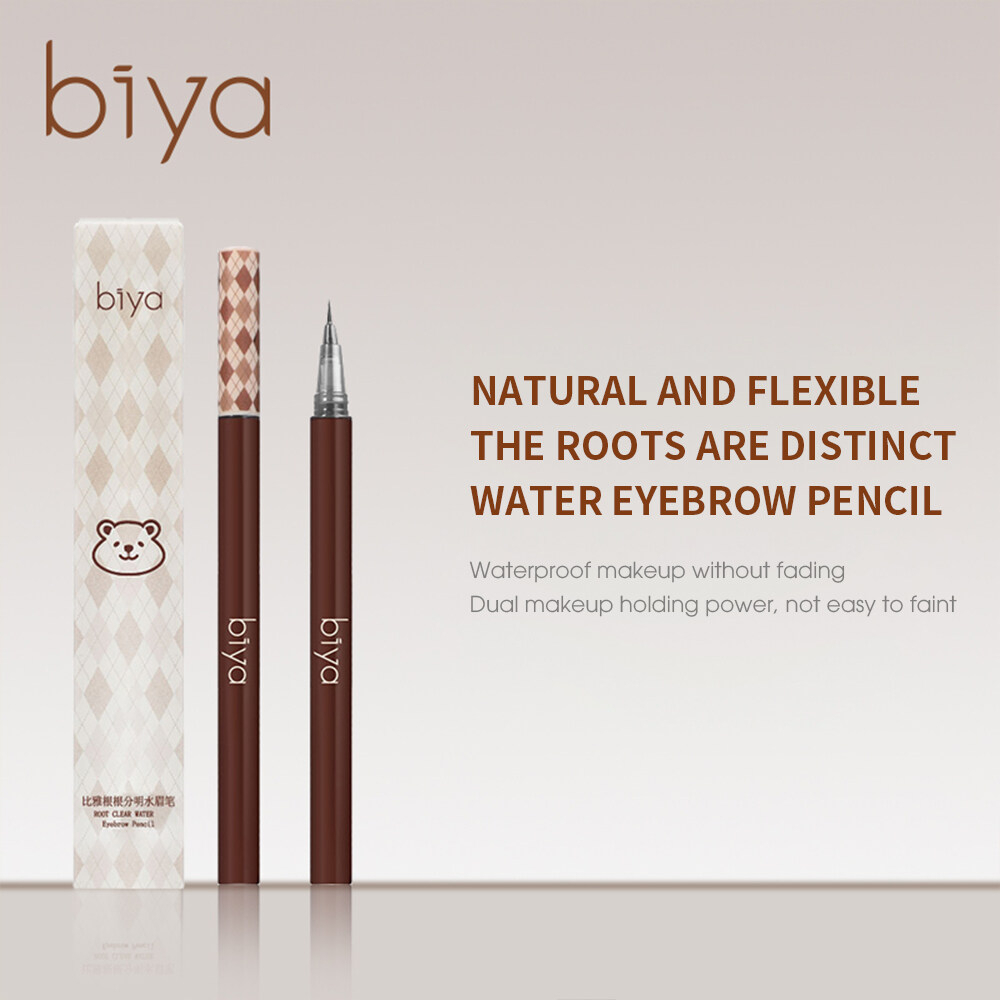 BIYA Eyebrow Pen Eyelash Liquid 4D Waterproof Tattoo Liner Longlasting Makeup Eyeliner Very Fine Liquid Eyebrow pencil