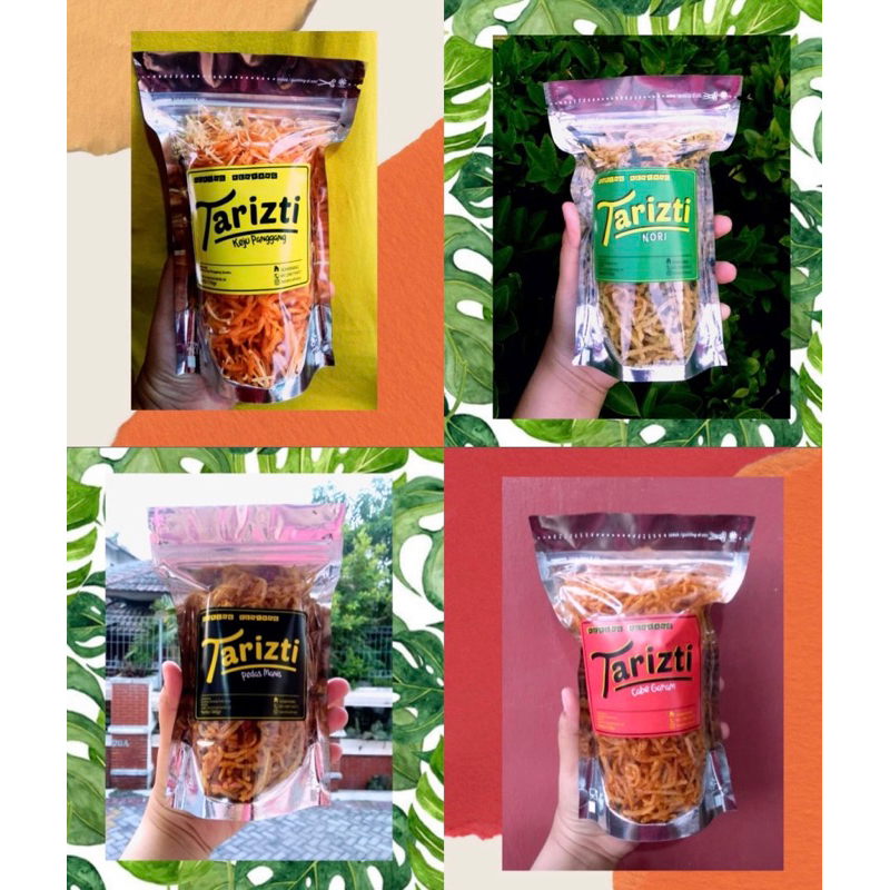 

Krispi Kentang Tarizti - Kering Kentang Special 110gr -Camilan Sehat dan Lezat