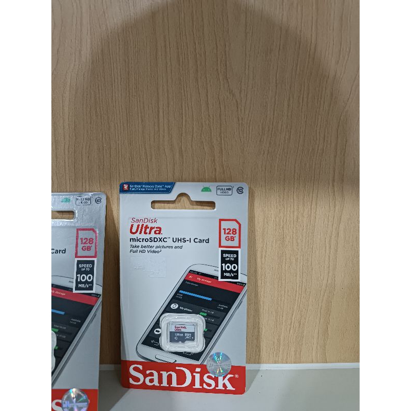 micro SD sandisk ultra 128GB 100mb/s