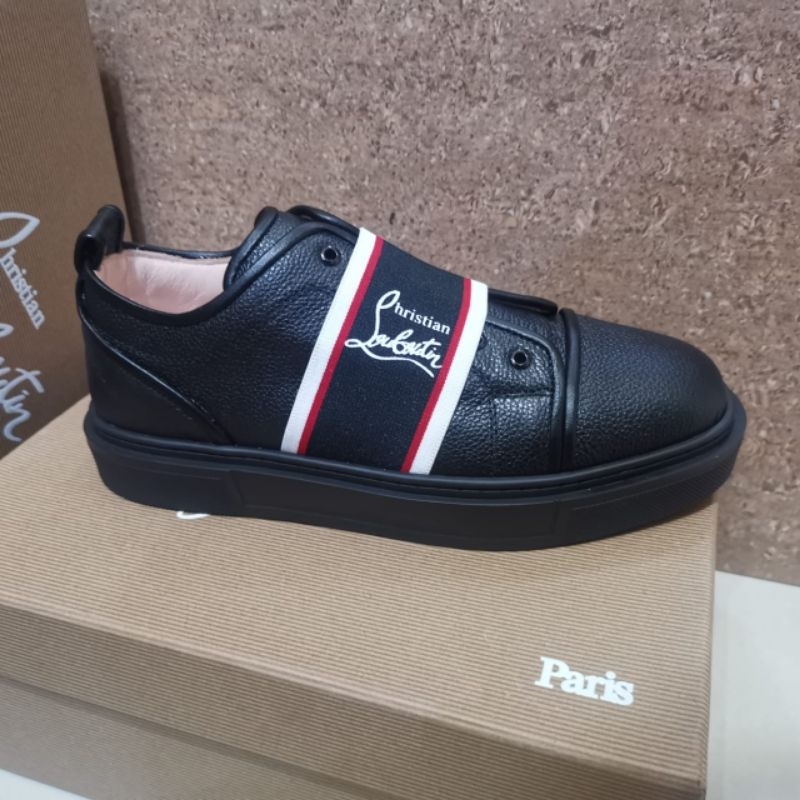 sepatu pria sneaker tapak merah sepatu cowok slip on men shoes mirror vip p1shoes