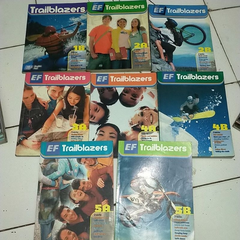 CABUTAN EF TRAILBLAZERS STUDENT BOOK 1B. 2A. 2B. 3A. 4A. 4B. 5A.5B
