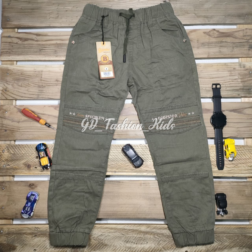 Celana Panjang Anak Merk Bombi Anti Luntur Joger Style [2-16th]