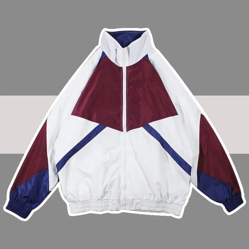 Jaket Vintage Pria dan Wanita / Jaket Varsity Pria Waterproof Bahan Taslan