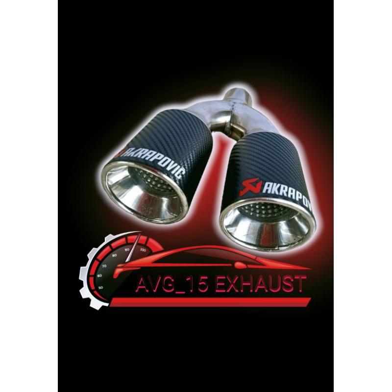 Knalpot Mobil Racing Akrapovic Cabang Suara Ngebass
