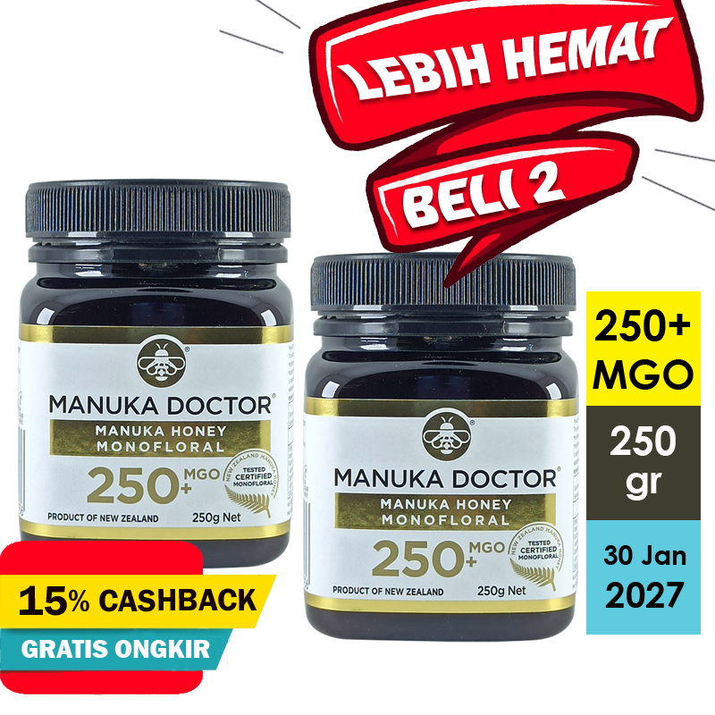 

Madu MANUKA DOCTOR Manuka Honey MGO 250 250gr Monofloral