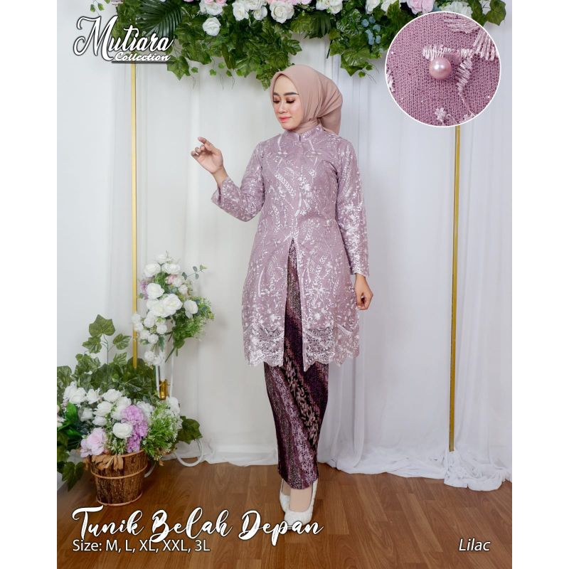 KEBAYA ORIGINAL//TUNIK BELAH DEPAN//SERAGAMAN KELUARGA//BAJU PESTA LAMARAN//KEBAYA WISUDA//BAJU LEBARAN//BAJU KONDANGAN//KEBAYA MODERN//BY MUTIARA COLLECTION