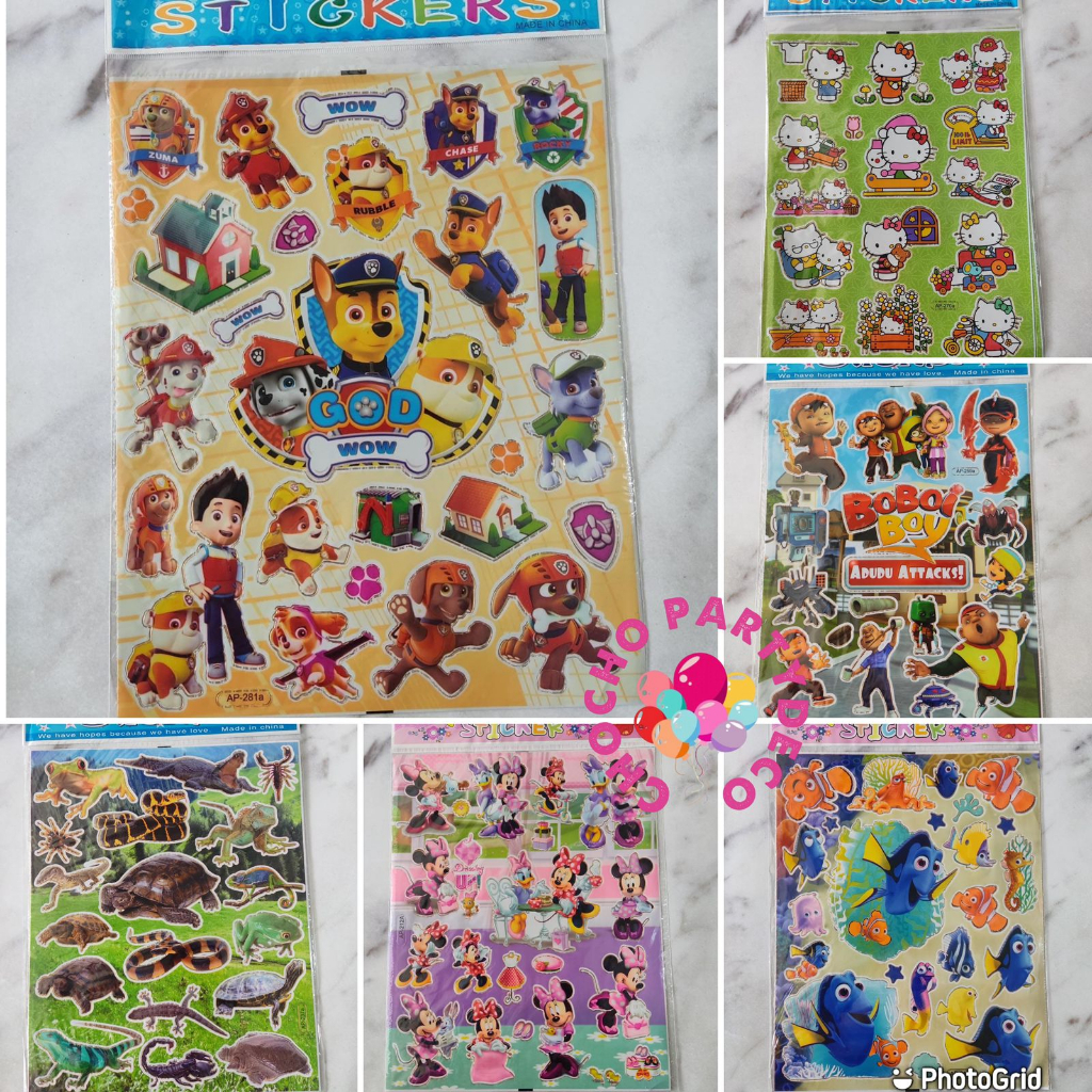 

Stiker Anak Paw Patrol / Sticker Boboiboy