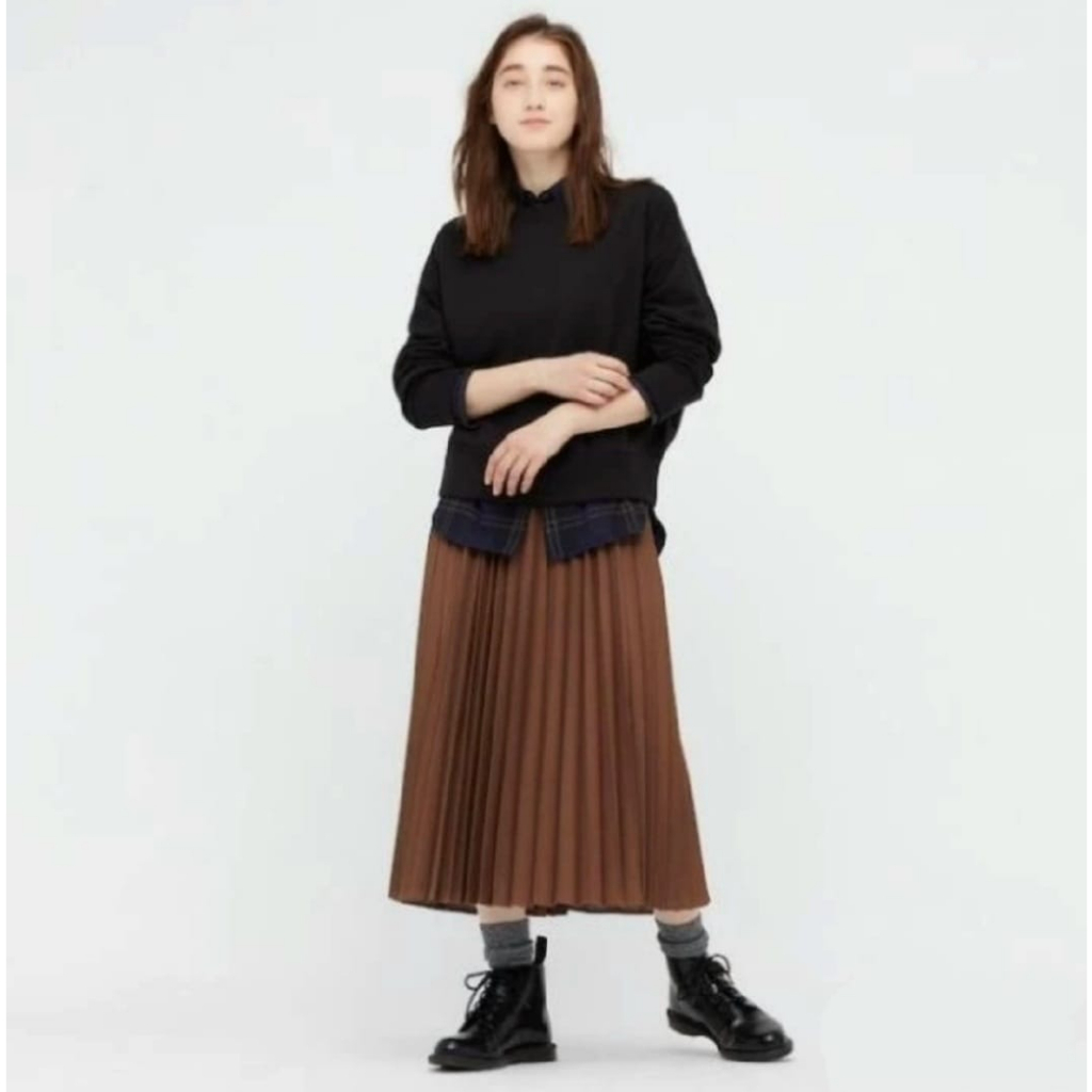 Uniqlo Rok Panjang Pleated Accordion