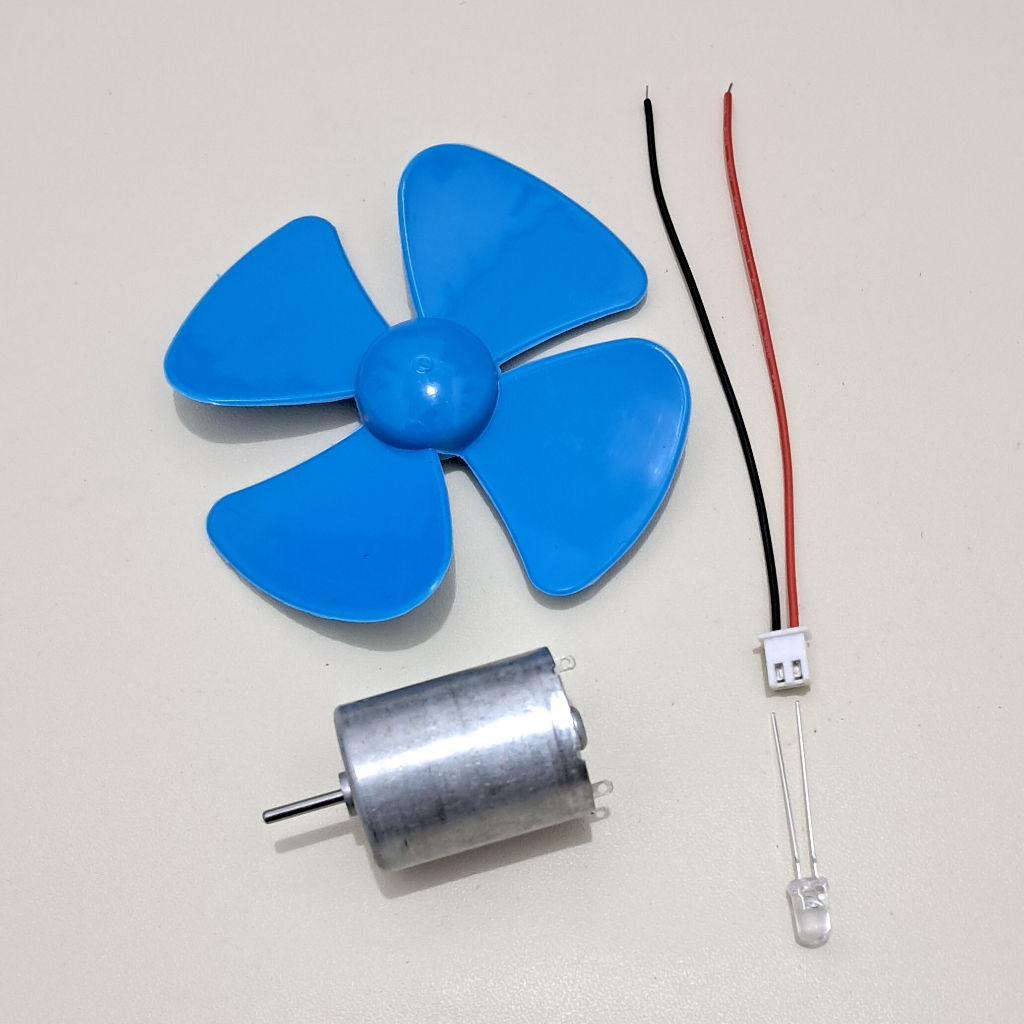 DIY Merangkai Wind Turbine Turbin Angin Generator Listrik Praktek Sekolah PLTB Mini