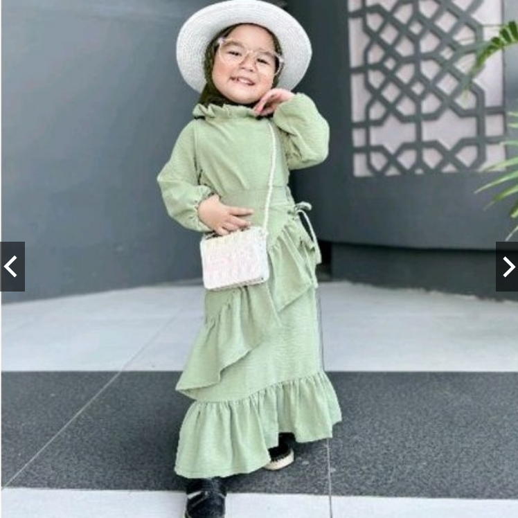 SETELAN ANAK CEWEK MUSLIM FASHION /Satu Set Baju Anak /Setelan Atasan-Bawahan usia 1-9 tahun