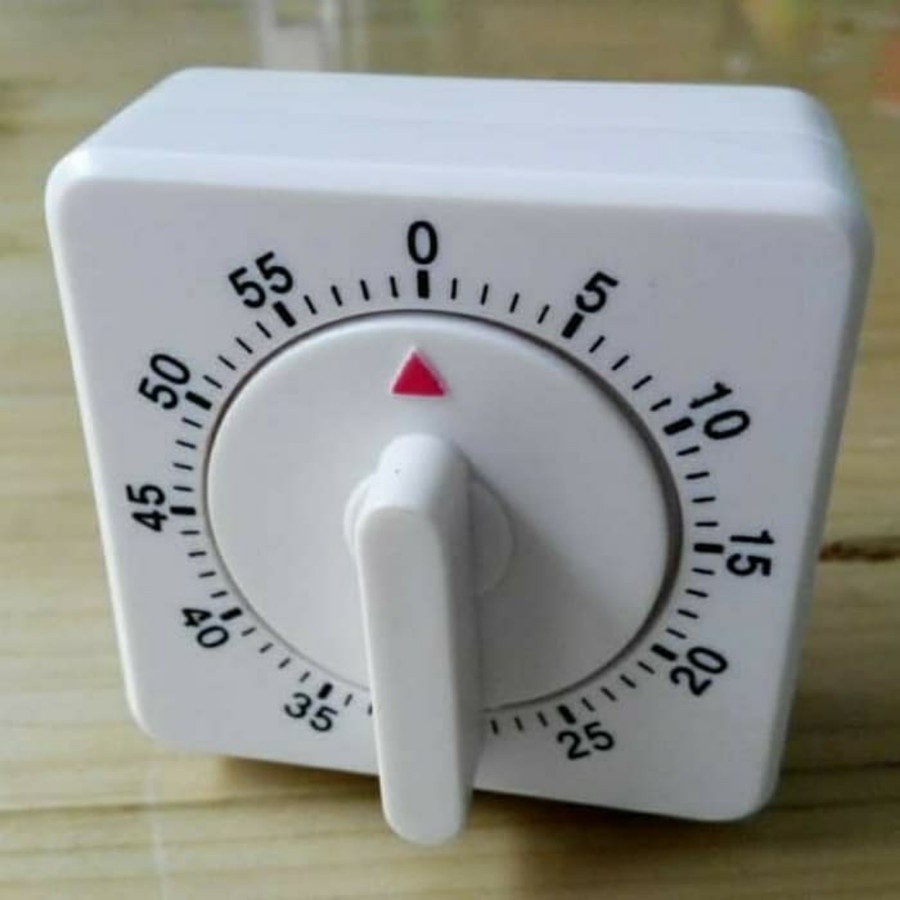 Timer manual 60 detik timer mechanical timer laboratorium timer masak