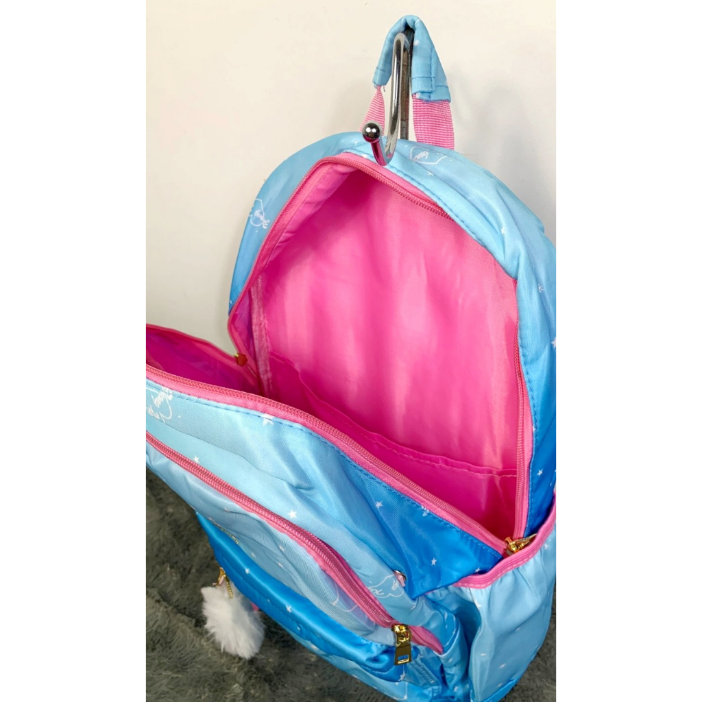 Tas Anak Sekolah Perempuan Tas Remaja Cewek Alto Girl Original Tas Anak Kekinian Motif Rainbow Pelangi Free Rain Cover