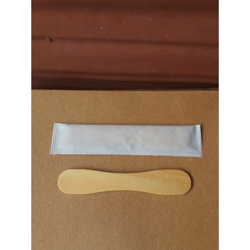 Sendok Ice Cream Sachet Bungkus Kertas