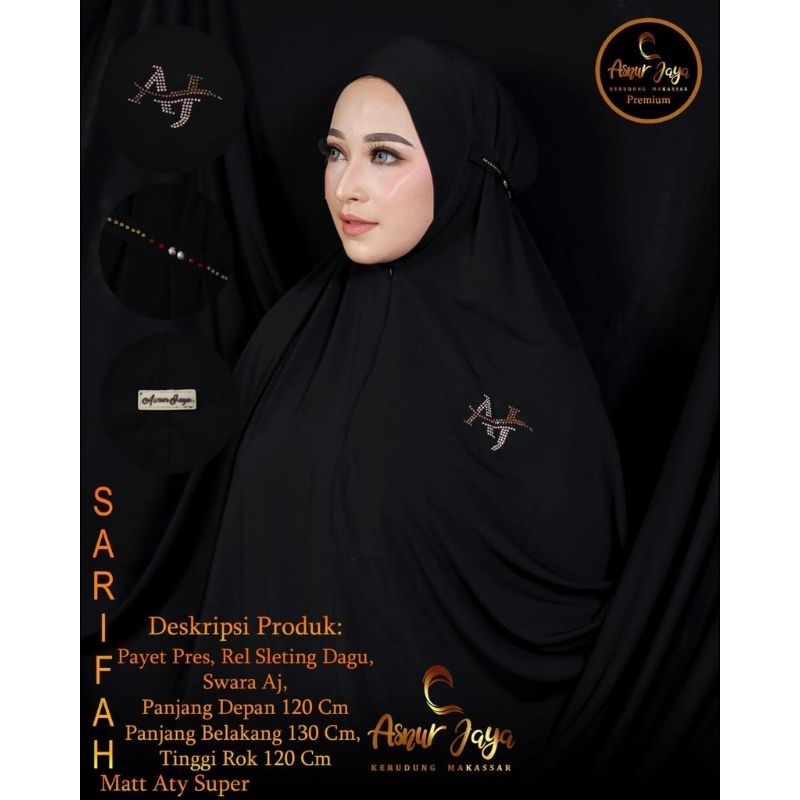 ASNUR JAYA ORIGINAL/MUKENAH/JERSEY PREMIUM/SARIFAH