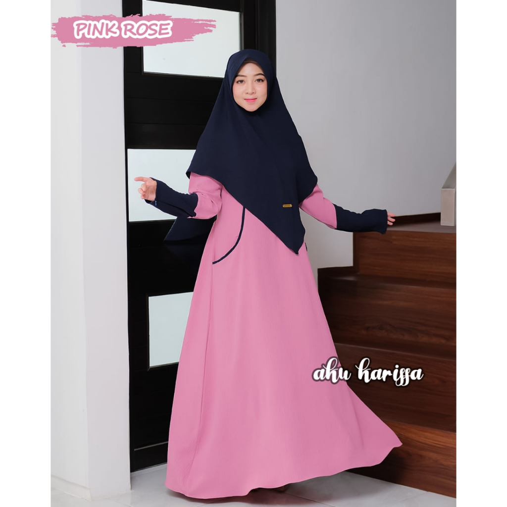 Gamis SYARI DEANA aku karissa  baju lebaran CLAUDIA DIYANTI terbaru modis modern original berlabel muslimah fashion stlye wanita