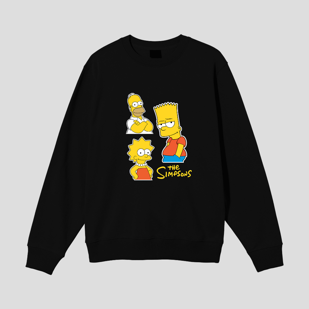 THE SIMPSONS SWEATER CREWNECK PRIA WANITA Size M-XXL