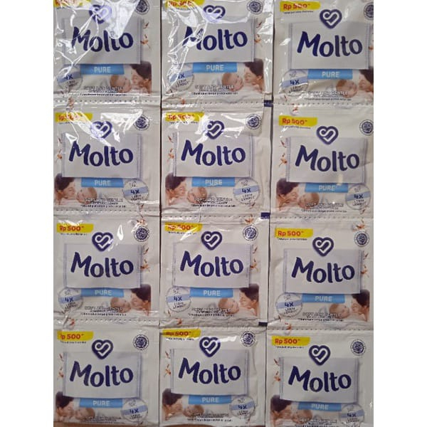 MOLTO SACHET / PEWANGI PAKAIAN SACHET 9ML SATU RENCENG 12 PCS ARJUNA Unilever