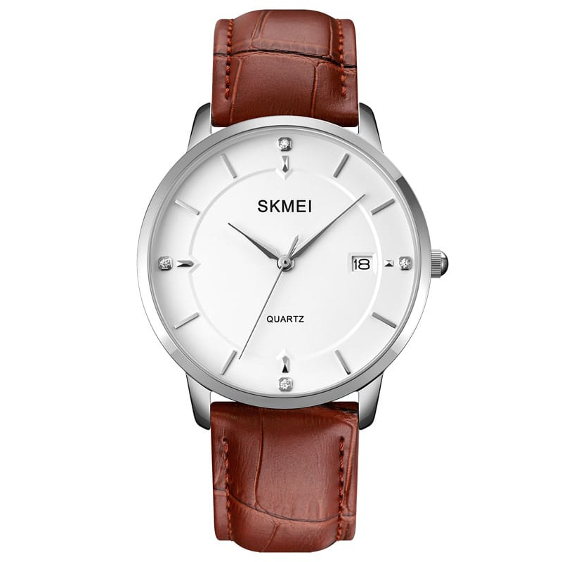 JAM TANGAN SKMEI 1801 LEATHER STRAP KULIT/JAM TANGAN SKMEI ORIGINAL WATERESISTAN/SKMEI TALI KULIT CO