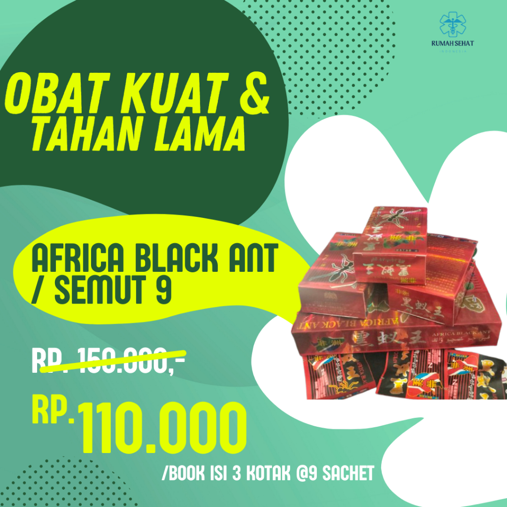 Afrika Black ANT Semut isi 9 Sachet
