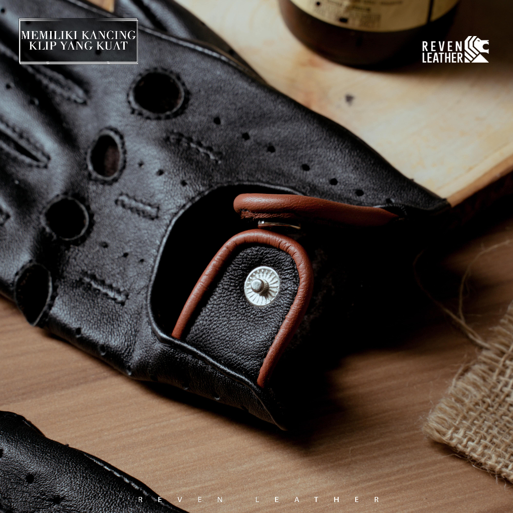 Sarung Tangan Riding Kekinian 100% Kulit Domba Asli Lembut dan Halus Cowok Cewek - REVEN GLOVES