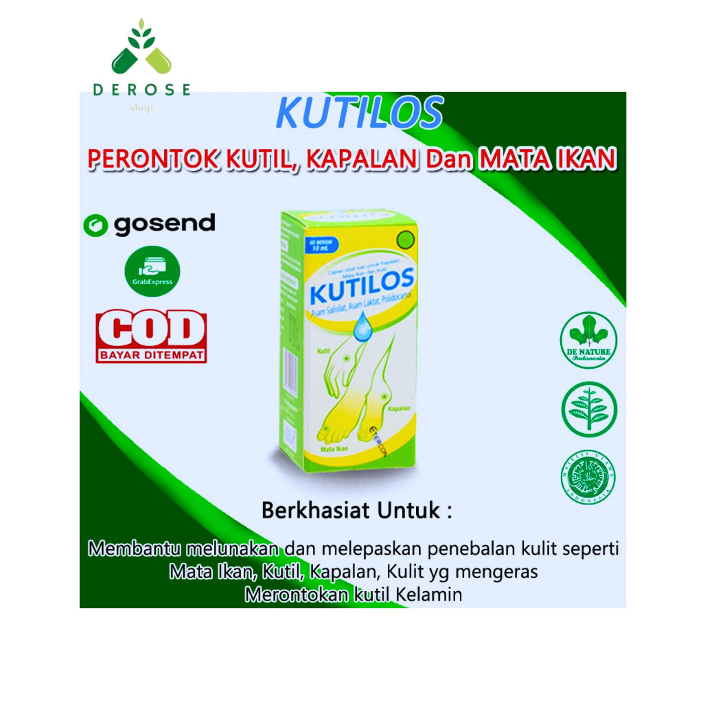 OBAT KUTIL - KUTILOS DE NATURE OBAT KUTIL/ KUTILAN/ KAPALAN/ MATA IKAN
