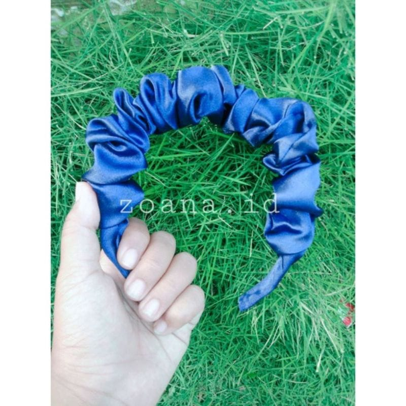 bando scrunchie/bando nagita/bando kerut wanita gaya korea