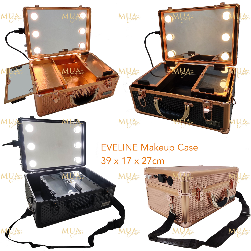 Beauty case lampu/ tempat makeup / kotak kosmetik EVELINE XS