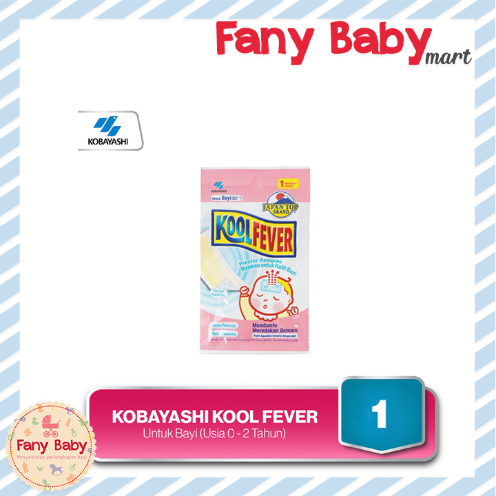 KOBAYASHI KOOL FEVER - PLESTER DEMAM PENURUN PANAS 1 PCS