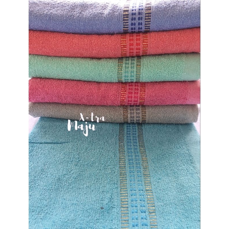 Handuk Mandi Jumbo size 70x140cm bahan Katun mudah meresap air Terlaris