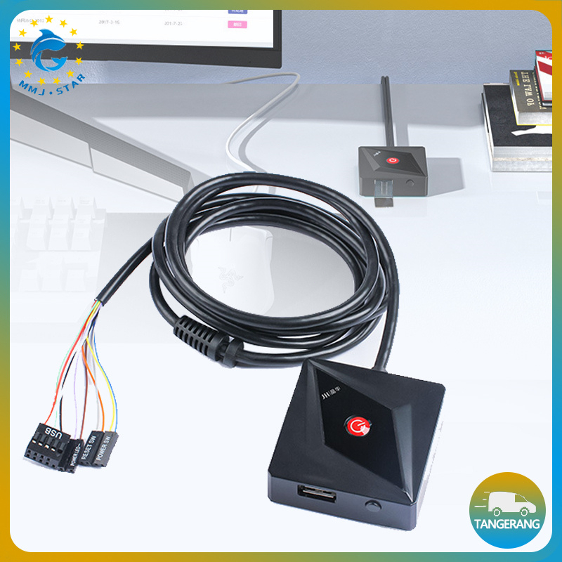 Sakelar Daya Komputer Desktop Dengan Kabel Ekstensi/Desktop Computer Power Switch