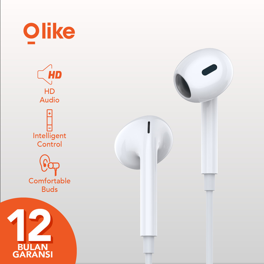 Olike E30 Earphone Headset Handsfree 3.5MM with Mic (spt Earpods)