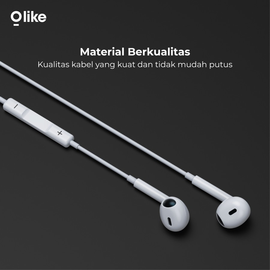 Olike E30 Earphone Headset Handsfree 3.5MM with Mic (spt Earpods)