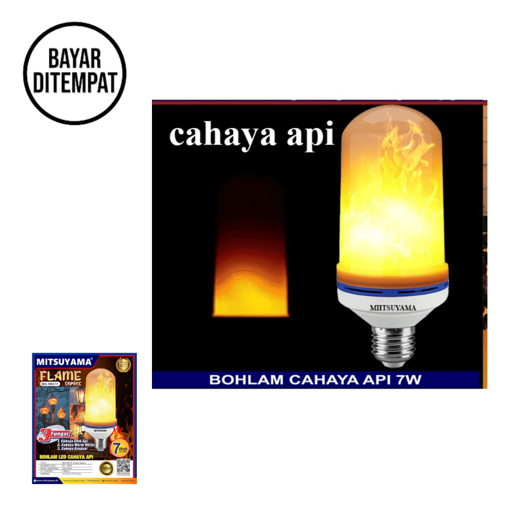 Bohlam Api Bohlam Emergency 7Watt Mitsuyama MS-9807F