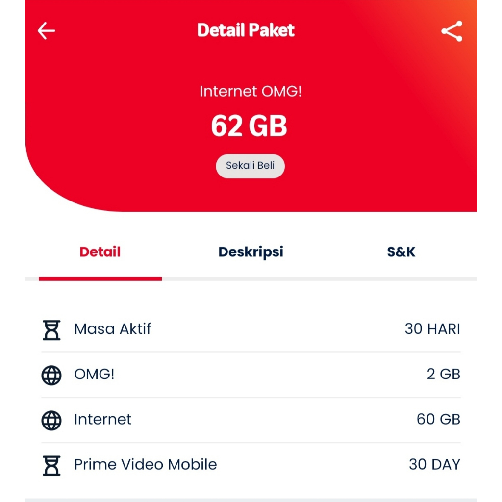 PROMO KUOTA TELKOMSEL 62GB dan 42GB