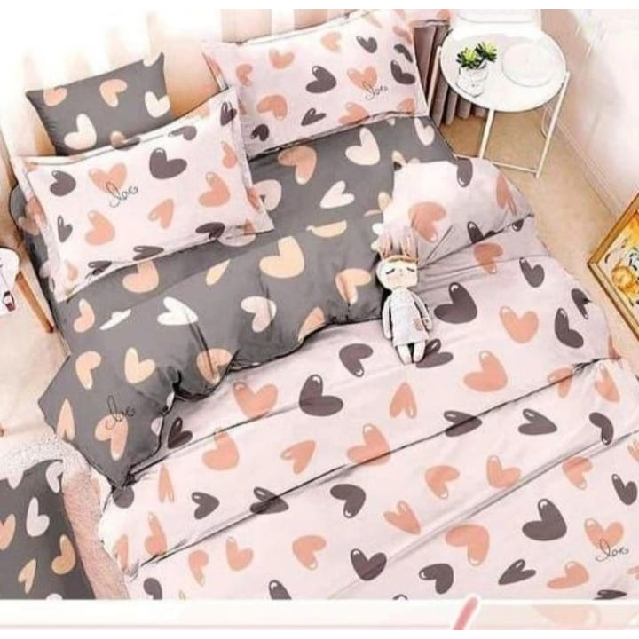 SPREI AESTHETIC KATUN LOKAL - SEPRAI KOTAK ALA KOREA FREE 2 SARBAN 1 SARGUL - SPREI HOMEMADE