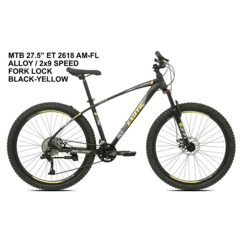 Sepeda MTB 27,5 Exotic ET 2618 AF FL Alloy sepeda dewasa sepeda remaja - onlinepratama88