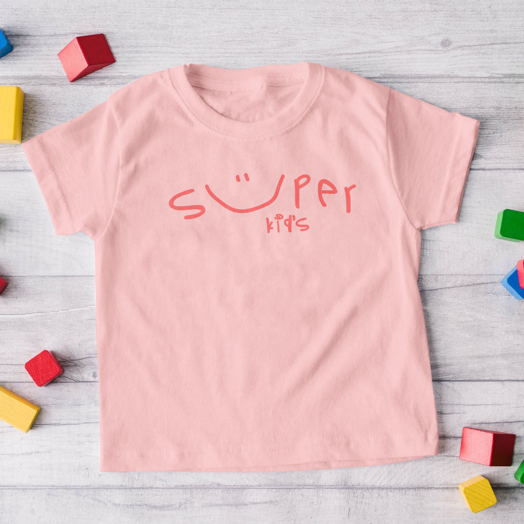 Kaos Anak Super Kids - Atasa Anak Laki Laki dan Perempuan