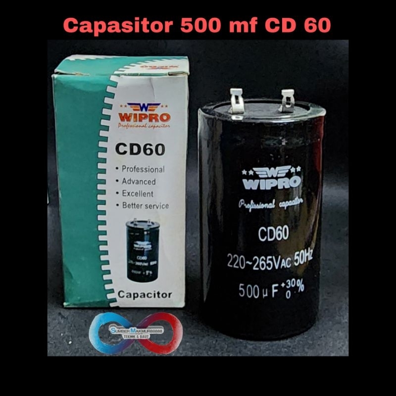 Capasitor Starting 500 mf CD 60 Wipro Capasitor Star