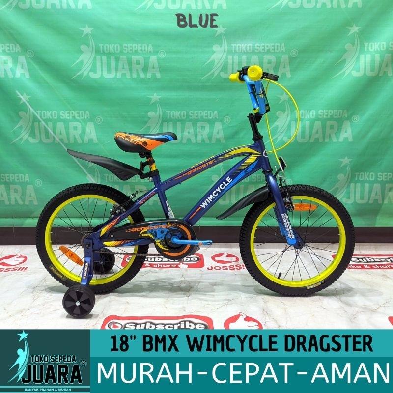 SEPEDA ANAK BMX WIMCYCLE DRAGSTER 18 INCH