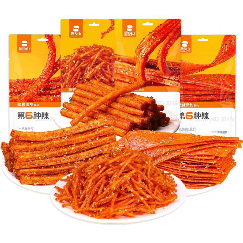 (HALAL) 思乡山辣条 Shi Xiang Shan Latiao 72g / 4 Macam Latiao