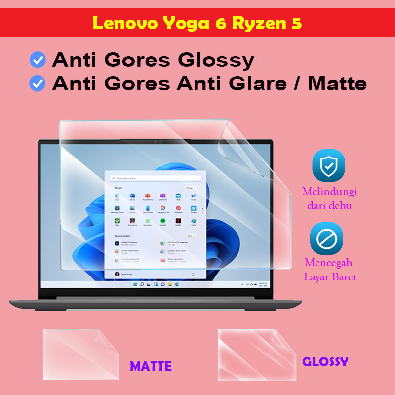 Lenovo Yoga 6 Ryzen 5 Screen Guard Protector Anti Gores Layar Laptop